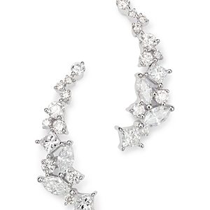 Diamond Fancy Cut Ear Climbers in 14K White Gold, 1.0 ct. t.w. - 100% Exclusive- 1770336
