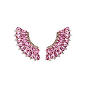 Hueb 18K Rose Gold Mirage Pink Sapphire & Diamond Statement Earrings- 3972289