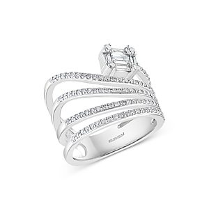Bloomingdale's Diamond Statement Ring in 14K White Gold, 0.85 ct. t.w. - 100% Exclusive- 3984459