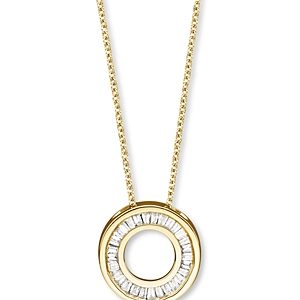 Diamond Circle Pendant Necklace in 14K Yellow Gold, 0.20 ct. t.w.- 516790