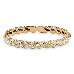 David Yurman 18K Yellow Gold Paveflex Diamond Bracelet- 3856060