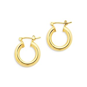 Sterling Forever Chunky Hoop Earrings- 4005516