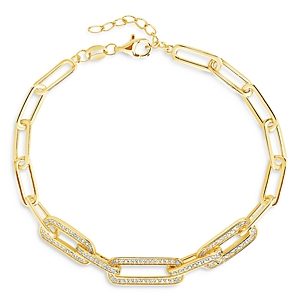 Sterling Forever Sparkle Link Bracelet- 4005499