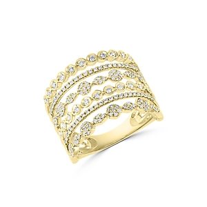 Bloomingdale's Diamond Multirow Openwork Statement Ring in 14K Yellow Gold, 0.55 ct. t.w. - 100% Exclusive- 4003720