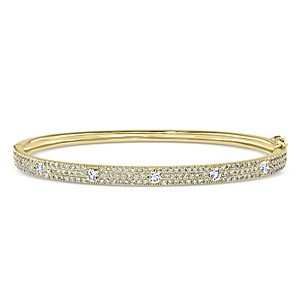 Bloomingdale's Diamond Pave Bangle Bracelet in 14K Yellow Gold, 1.45 ct. t.w. - 100% Exclusive- 4003711