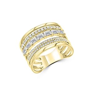 Bloomingdale's Diamond Multirow Ring in 14K Yellow Gold, 0.75 ct. t.w. - 100% Exclusive- 4003718
