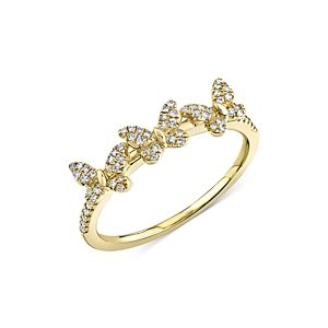 Moon & Meadow Diamond Butterfly Ring in 14K Yellow Gold, 0.15 ct. t.w. - 100% Exclusive- 4004923