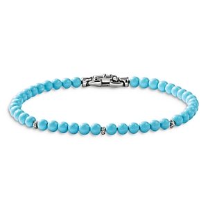 David Yurman Spiritual Beads Bracelet with Reconstituted Turquoise- 3856205