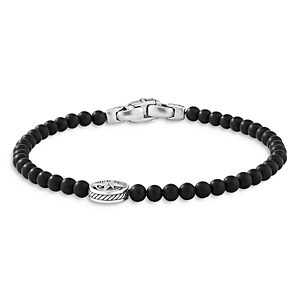 David Yurman Men's Spiritual Beads Compass Rose Bracelet with Black Onyx- 3855888