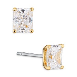 Nadri Modern Love Emerald Cut Cubic Zirconia Stud Earrings- 4024374