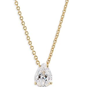 Nadri Modern Love Pear Shaped Cubic Zirconia Pendant Necklace, 16-18- 4024369