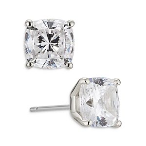 Nadri Modern Love Cushion Cut Cubic Zirconia Stud Earrings- 4023362