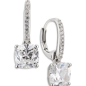 Nadri Modern Love Pave & Cushion Cut Drop Earrings- 4023367