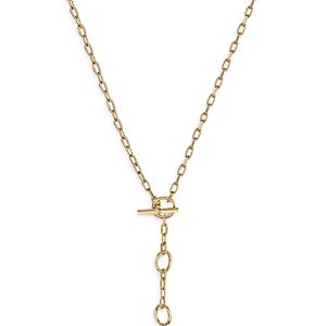 David Yurman 18K Yellow Gold Dy Madison Three Ring Chain Necklace, 17- 3855995