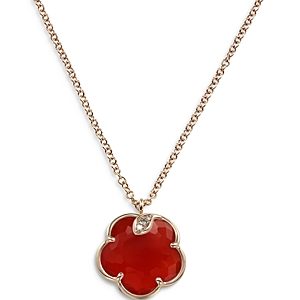Pasquale Bruni 18K Rose Gold Petit Joli Necklace with Carnelian & Diamonds, 16.7- 3979701