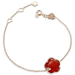 Pasquale Bruni 18K Rose Gold Petit Joli Bracelet with Carnelian & Diamonds- 4013269