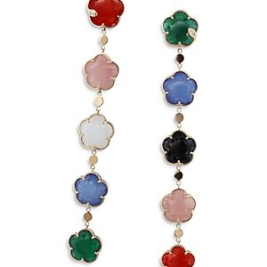 Pasquale Bruni 18K Rose Gold Petit Joli Multi Gemstone & Diamond Flower Drop Earrings- 4013276