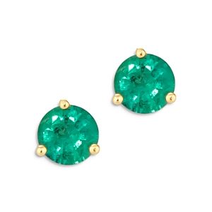 Bloomingdale's Emerald Stud Earrings in 14K Yellow Gold - 100% Exclusive- 4015997