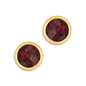 Bloomingdales Garnet Bezel Set Stud Earrings in 14K Yellow Gold - 100% Exclusive- 4016328