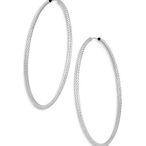 Bloomingdale's Sterling Silver Twist Hoop Earrings - 100% Exclusive- 4057361