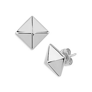 Bloomingdale's Sterling Silver Pyramid Studs - 100% Exclusive- 4057362