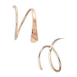 Moon & Meadow 14K Rose Gold Tapered Wire Cuff Earrings - 100% Exclusive- 4053598
