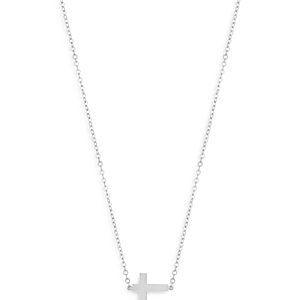 Bloomingdale's Small Cross Pendant Necklace in 14K White Gold, 18 - 100% Exclusive- 4053556