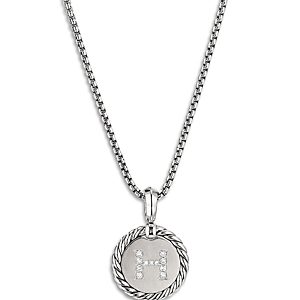David Yurman Sterling Silver Cable Collectibles Initial Charm- 4074326