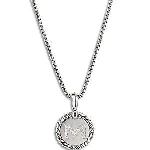 David Yurman Sterling Silver Cable Collectibles Initial Charm- 4074326