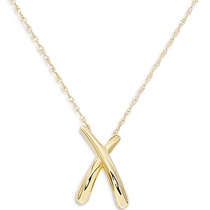 Bloomingdale's X Pendant Necklace in 14K Yellow Gold, 18 - 100% Exclusive- 4053568