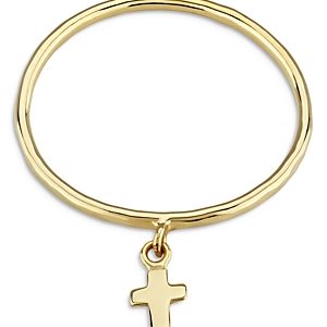Moon & Meadow 14K Yellow Gold Cross Charm Ring - 100% Exclusive- 4053584