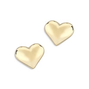 Bloomingdale's Puffed Heart Studs in 14K Yellow Gold - 100% Exclusive- 4053564