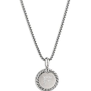 David Yurman Sterling Silver Cable Collectibles Initial Charm- 4074326