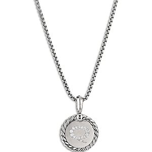 David Yurman Sterling Silver Cable Collectibles Initial Charm- 4074326