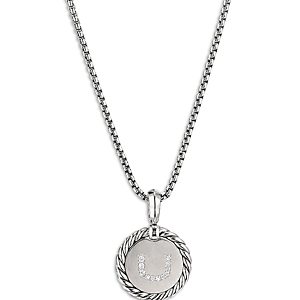 David Yurman Sterling Silver Cable Collectibles Initial Charm- 4074326