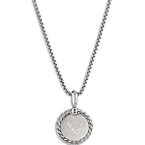 David Yurman Sterling Silver Cable Collectibles Initial Charm- 4074326