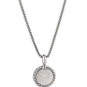 David Yurman Sterling Silver Cable Collectibles Initial Charm- 4074326