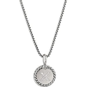 David Yurman Sterling Silver Cable Collectibles Initial Charm- 4074326