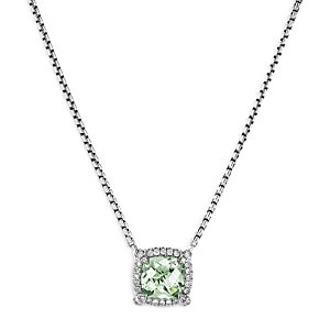 David Yurman Sterling Silver Chatelaine Prasiolite & Diamond Pendant Necklace, 18 - 100% Exclusive- 4085827
