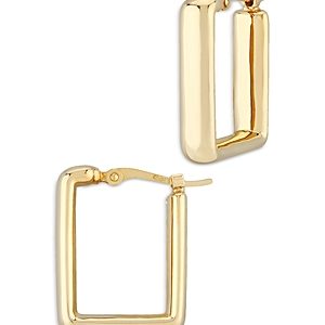 Bloomingdale's Small Square Hoop Earrings in 14K Yellow Gold - 100% Exclusive- 4053574