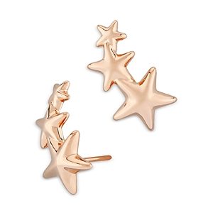 Bloomingdale's Triple Star Climber Earrings in 14K Rose Gold - 100% Exclusive- 4053570