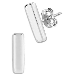 Bloomingdale's Bar Stud Earrings in 14K White Gold - 100% Exclusive- 4053566