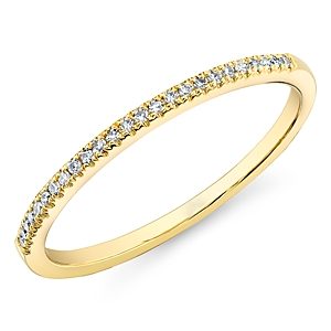 Moon & Meadow 14K Yellow Gold Kate Diamond Stacking Band- 4068989