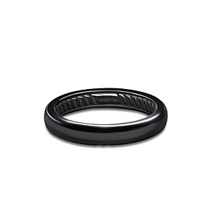 David Yurman Men's Black Titanium 4mm Classic Band- 3064064