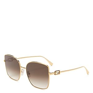 Fendi Baguette Square Sunglasses, 59mm- 4097519