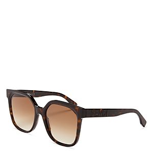 Fendi Lettering Square Gradient Sunglasses, 55mm- 4097506