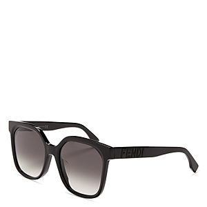 Fendi Lettering Square Gradient Sunglasses, 55mm- 4097506