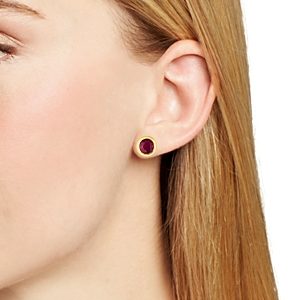 Bloomingdale's Ruby Bezel Set Stud Earrings in 14K Yellow Gold - 100% Excluisve- 4083329