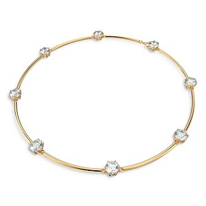 Swarovski Constella Crystal Choker Necklace in Gold Tone, 14.13-16.13- 4103602