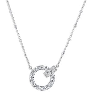 Bloomingdale's Diamond Circle Pendant Necklace in 14K White Gold, 0.75 ct. t.w. - 100% Exclusive- 4105527